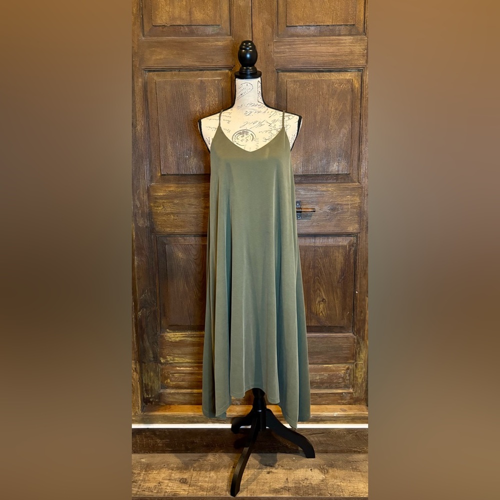 Joie Green Maxi Sundress with Spaghetti Straps